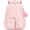 Pink, variant on AoDai Love-themed schoolbag for little girls with a double shoulder strap. Large-capacity children's schoolbag with a cute little wallet and pompom pendant.