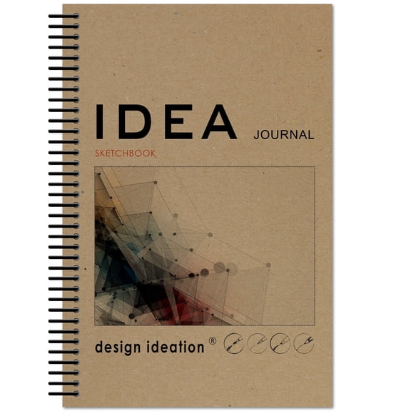 IDEA JOURNAL Spiral Bound Sketchbook. Mixed Media Paper. (5.5" x 8.5") SB-50100-LS-9-5