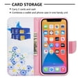thumbnail image 4 of Wallet Case for iPhone 13 Pro Max,PU Leather Flip Folio Magnetic Closure Slim Shell Dual Layer Heavy Duty Protective Bumper Card Holder Book Case for Apple iPhone 13 Pro Max,Butterfly Flower, 4 of 7