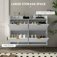 thumbnail image 4 of HOMCOM Armoire Mince de Rangement pour Chaussures avec 4 Tiroirs Basculants et Tablettes Ajustables, 4 of 10