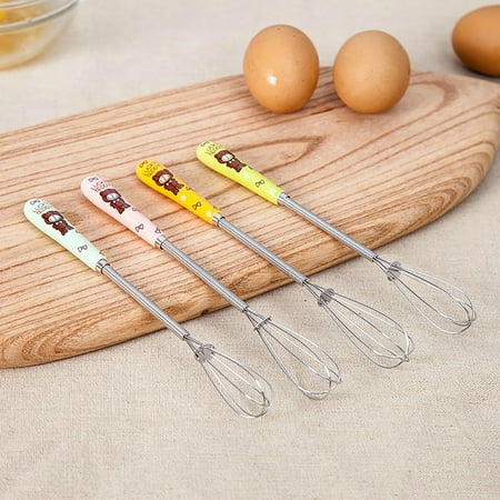 

suidie Egg Beater Labor-saving Food Contact Grade Ceramic Handle Kitchen Handheld Manual Cream Butter Whisking Device Bakery Supplies