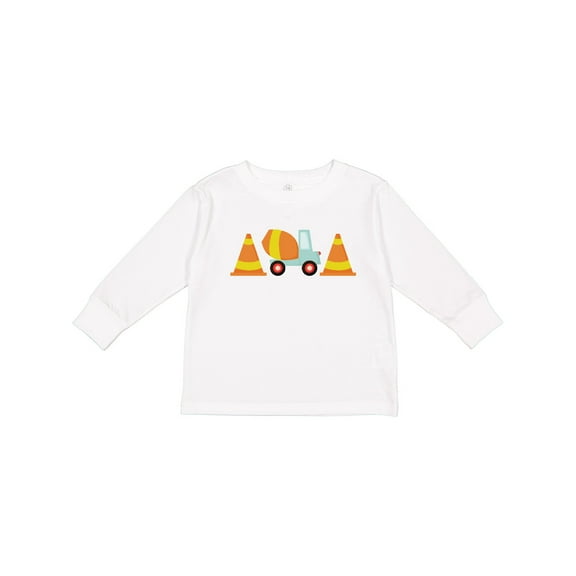 Inktastic Cement Mixer Construction Boys Long Sleeve Toddler T-Shirt