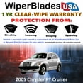 thumbnail image 2 of 2005 Chrysler PT Cruiser Beam Wiper Blades Wipers w/1yr Warranty (Set of 3) w/Rear Wiper (WiperBladesUSA), 2 of 5