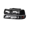 thumbnail image 2 of MOSTPLUS Pair Headlights w/ Bumper Light for 99-02 Chevy Silverado 00-06 Tahoe Suburban, 2 of 9