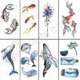 thumbnail image 2 of RC 470 Temporary Small Cute Fashion Tattoo Seagull Feathers, 2 of 5