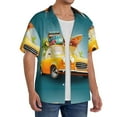 thumbnail image 2 of Kdxio Men'S Hawaiian Shirt For Men Short Sleeve Shirt Summer Funny Retro Car Summer Casual Holiday Beach Button Down T-Shirts, 2 of 5