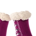 thumbnail image 4 of Calcetines Térmicos Felpa Suaves Invierno Zapatos para Interior () Púrpura, 4 of 4