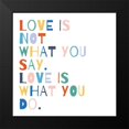thumbnail image 2 of Hershey, Moira 20x20 Black Modern Framed Museum Art Print Titled - Rainbow Words I, 2 of 5