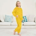 thumbnail image 6 of Fluffy Pajamas Set Fuzzy Winter Warm Pj Sets Pullover Tops and Long Pants Confetti and Stars Scattered X-Small, 6 of 8