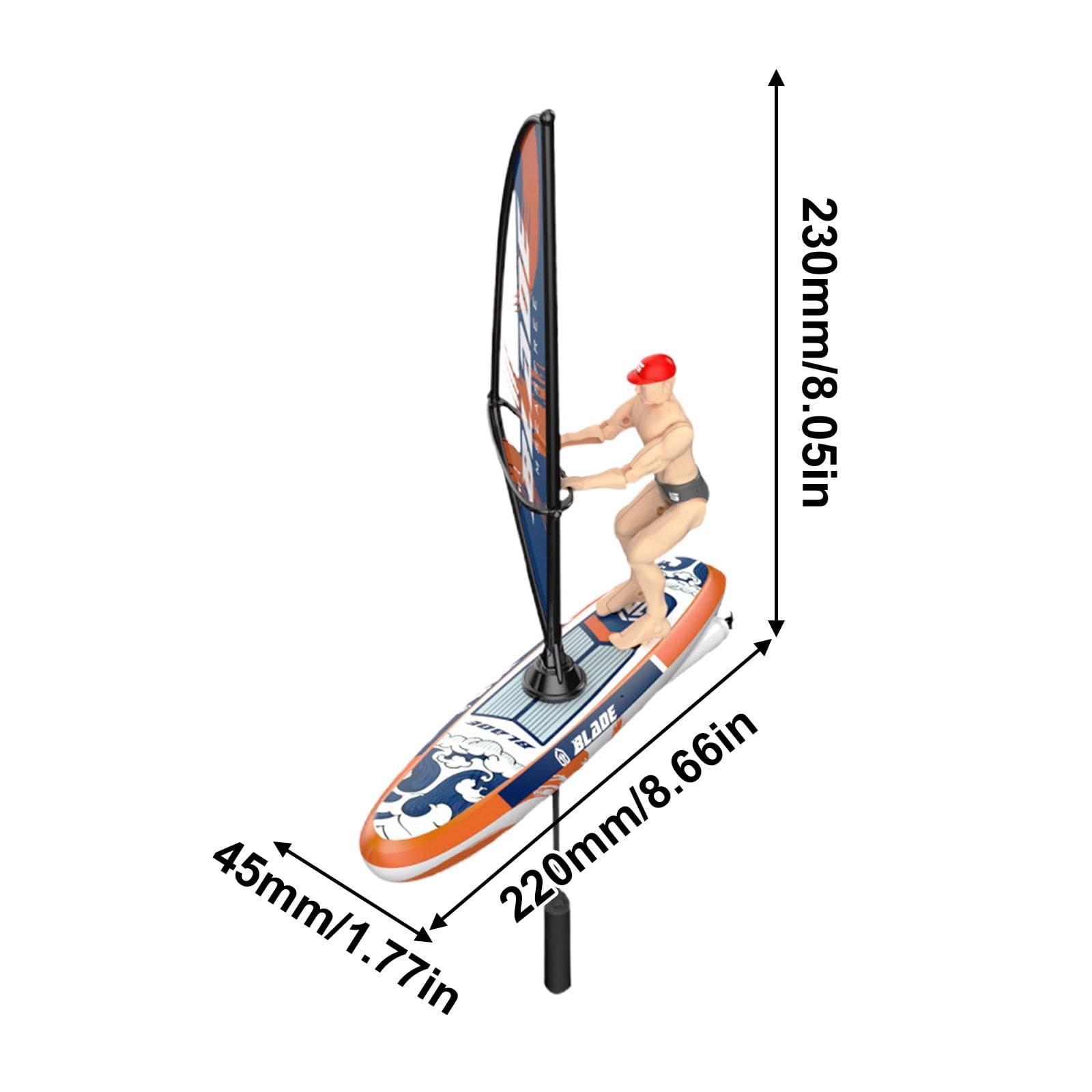 Remote-Controlled Racing Sailboat Dual-Speed Watercraft Waterproof Night Sailing LED Navigation Marine RC System High-Performance Aquatic Vehicle Recreational Equipment 8.7 Inch
