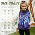 thumbnail image 7 of Pzuqiu Wolf Kids Zip Up Vest Size 5-6 Soft Lightweight Stretchy Warm Soft Outerwear Jacket with Pockets Comfortable Fall Outerwear Versatile Practical for Everyday Wear, 7 of 7