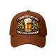 thumbnail image 4 of Sombrero Gorra de béisbol marrón con diseño de talento y cerveza, súper ajustable, para hombre y mujer, informal, de sarga de algodón, unisex, con visera y ala curva. NCHKUN, 4 of 9