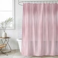 thumbnail image 6 of Polyester Fabric Pink Shower Curtain, Modern Abstract Art Ombre Striped Waterproof Bathtub Curtain Bathroom Decor Set with Hooks 72 x 84 Inches, 6 of 6