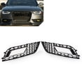 thumbnail image 3 of NS Front Fog Light Honeycomb Hex Mesh Grill Cover for Audi A4 B8.5 13-16,Chrome, 3 of 10