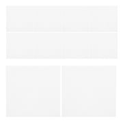 Worgeous 500 Pcs Experimental Weighing Paper 10.00X10.00X0.10CM White