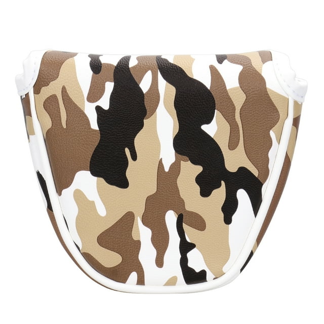 EeaseCA Camouflage Putter Cover Club Head Cover Waterproof Portable Protection Pusher Sleeve Accessory (Brown)