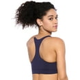 thumbnail image 2 of Felina Women's Velvety Soft Racerback Bralette (Evening Blue, X-Large), 2 of 2