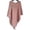 88# Pink, variant on Women's Knitted Poncho Sweater V-Neck Button Pullover Cape with Tassels Cozy Shawl Wrap Cardigan Tops for Fall Winter Beige