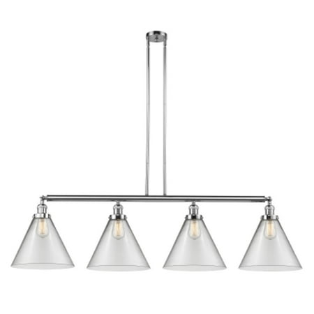

Innovations Lighting 214 X-Large Cone Cone 4 Light 56 Wide Commercial Linear Chandelier -