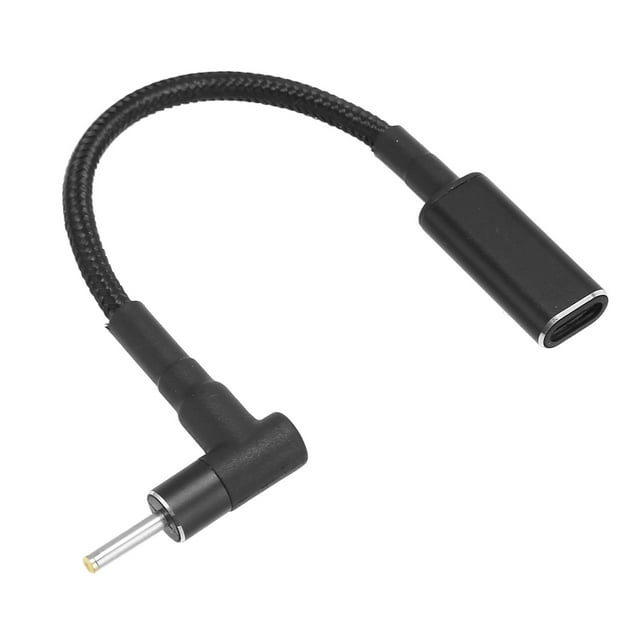 Adaptador USB C A CC, Adaptador de Masculino USB C FEMENINO A CC PD CARGO RÁPIDO FLEXIBLE DE 100W LIGERO 2.5X0.7 MM PARA LA COMPUTADORA PORTÁL