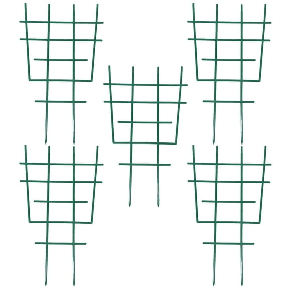 5-Pack Garden Trellis, 12.01" x 7.28", Green Plastic