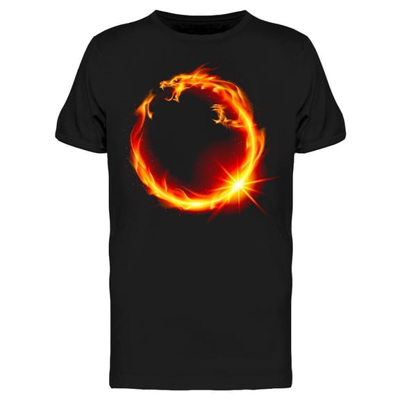 Fire Dragon Design T-Shirt Men -Image by Shutterstock, Male 3X-Large