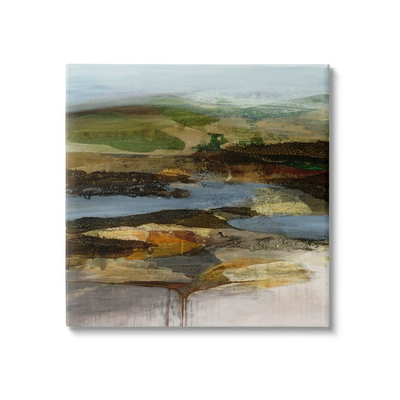 Stupell Industries Detailed Abstract Landscape Horizon Painting Gallery Wrapped Canvas Print Wall Art, Design by Ruth Fromstein