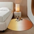 thumbnail image 2 of Burnt Orange Yellow Ombre Round Area Rug 3Ft Washable Small Circle Rugs for Kitchen Entryway, Contemporary Art Abstract Aesthetics Non-Slip Carpet Floor Mats Indoor Outdoor Carpet Runner Home Decor, 2 of 8