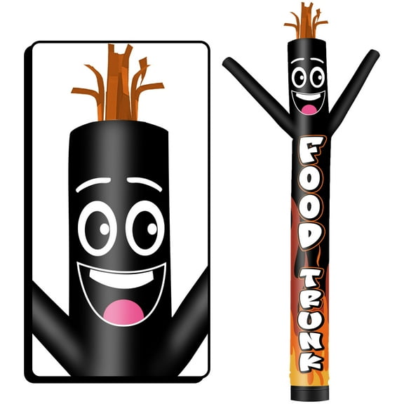 Food Trunk Inflatable Tube Man Wacky Wavy Dancing Guy for Outdoor Decoration Advertising Business Promotion - Food-Themed (Blower Not Included)