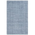 thumbnail image 3 of SAFAVIEH Abstract Yorick Striped Polyester Area Rug, Ivory/Navy, 5' x 8', 3 of 12