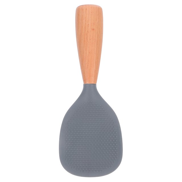 FELTECHELECTR Espátula de silicona antiadherente resistente al calor para olla arrocera, cuchara independiente, utensilio de cocina para servir arroz en el hogar.