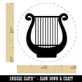thumbnail image 2 of Lyre Harp Musical Instrument Self-Inking Rubber Stamp Ink Stamper - Dry Pad (No Ink) - Mini 1/2 Inch, 2 of 7