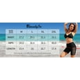 thumbnail image 2 of Beautyin Women's Swimming Trunk Hollow out Design Swim Bottom High Waisted Tankini Swimwear Shorts, 2 of 8