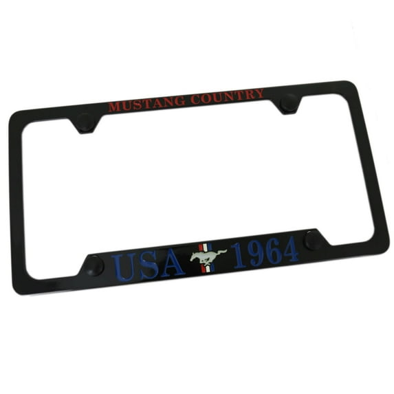 Ford Mustang 1964 License Plate Frame (Black)