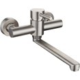 thumbnail image 1 of Kitchen Mixer Tap Kitchen Sink Faucet 360 Swivel Stainless Steel Cold And Hot Wall Mounted Mixer Tap, 1 of 5