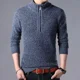 thumbnail image 2 of Ropa para hombre, jerseys con cremallera, suéteres de punto con cremallera para hombre, cuello sin capucha, cuello cálido, primavera y otoño, coreano, X Overfit Fun AS, 2 of 5