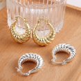thumbnail image 6 of Lancharmed Silver Plated Women's Earrings,Gradual Threaded Rings Earring Birthday Gifts for Women Friendship, 6 of 7