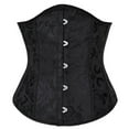 thumbnail image 3 of Corsé debajo del busto Floral Push Up Bustier deshuesado Gothique Korsett para mujeres frente Busk Gorset Korse Sexy mujeres gótico corsé, 3 of 5