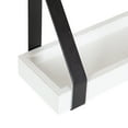 thumbnail image 5 of Kate and Laurel Sudbury Wood and Metal Wall Shelf Set, White/Black 2 Piece, 5 of 10