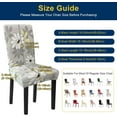 thumbnail image 5 of Chair Covers, Dining Room Chair Covers, Stretch Kitchen Chair Covers/Dining Room Chair Covers Set of 6, Removable Washable Dining Chair Slipcovers for Home, Hotel, Banquet, 5 of 6