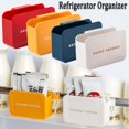 thumbnail image 2 of Caja de almacenamiento extraíble para colgar en la puerta lateral del refrigerador, organizador para el hogar, suministros de oficina, artículos de papelería, 2 of 4