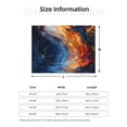 thumbnail image 5 of Uemuo Galactic Dog Swirls Art Printed Throw Blanket for Couch, Fluffy Fuzzy Blankets for Bed, Sofa, Cozy Flannel Faux Fur Blanket-50"x40", 5 of 6
