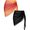 Black/Gradient Orange, variant on Oudiya 2 Pack Women Beach Sarongs Sheer Chiffon Bikini Wrap Skirt Cover Ups for Swimwear, S-XXL