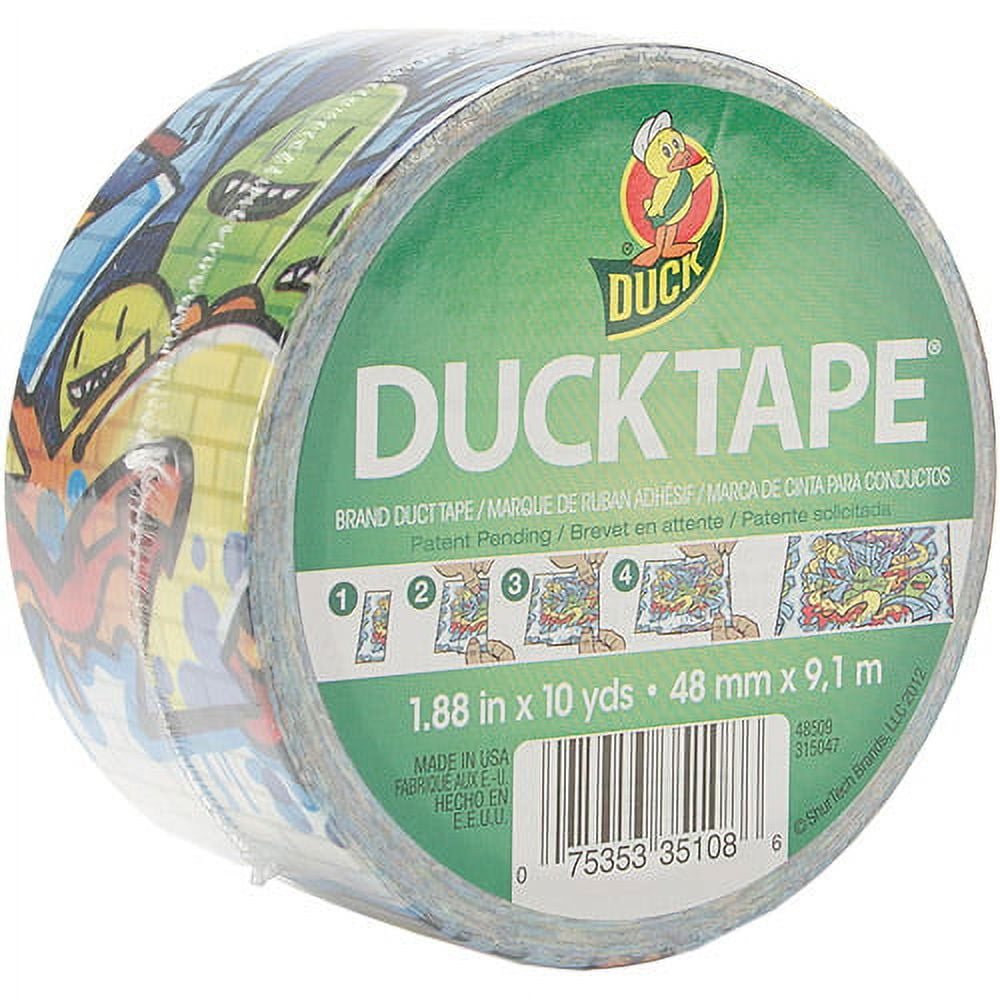  Duck Brand 280110 Printed Duct Tape, Zig-Zag Zebra, 1.88 Inches  x 10 Yards, Single Roll : Arts, Crafts & Sewing