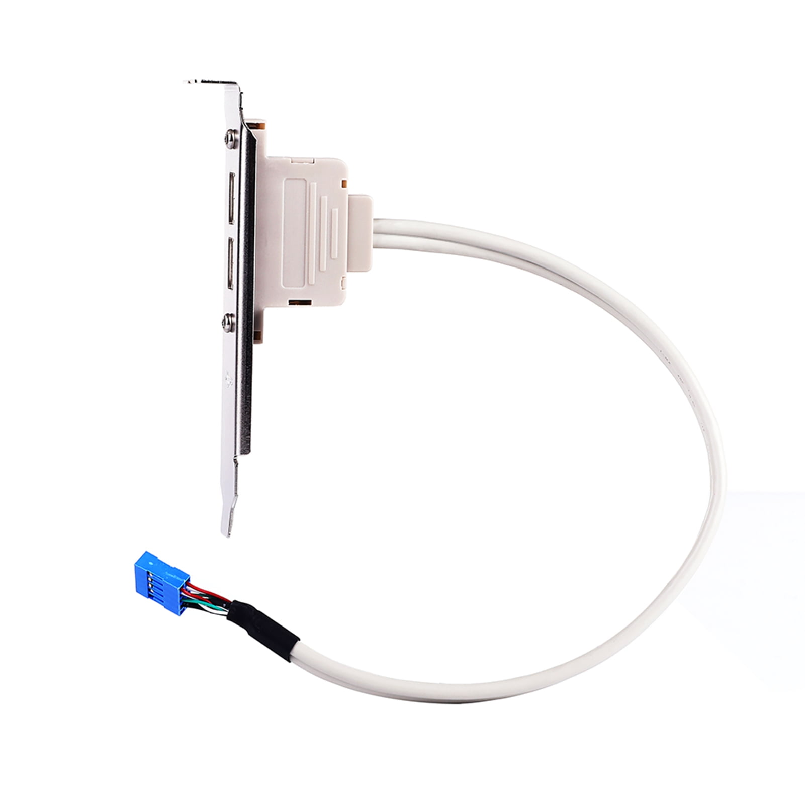 Cable Length: Other Connectors USB 2.0 4 Port Rear Panel PCI Bracket to Dual 9-Pin Motherboard Header Cable XXM8 Cable Length: Other Connectors USB 2.0 4 Port Rear Panel PCI Bracket to Dual 9-Pin Motherboard Header Cable XXM8