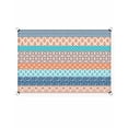 thumbnail image 2 of Sun Shade Sail 12x16Ft Geometric Bohemia Stripes Orange Turquoise and Blue Uv Block Sunshade Canopy Outdoor Shade Cover Rectangle Shade Cloth For Patio Garden Yard Deck Pergola, 2 of 6
