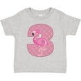 thumbnail image 3 of Inktastic 3rd Birthday Flamingo 3 Year Old Girl Girls Toddler T-Shirt, 3 of 5