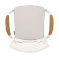 thumbnail image 4 of Aluminum Barstool with Padded Seat and Ladder Back, White, 4 of 5