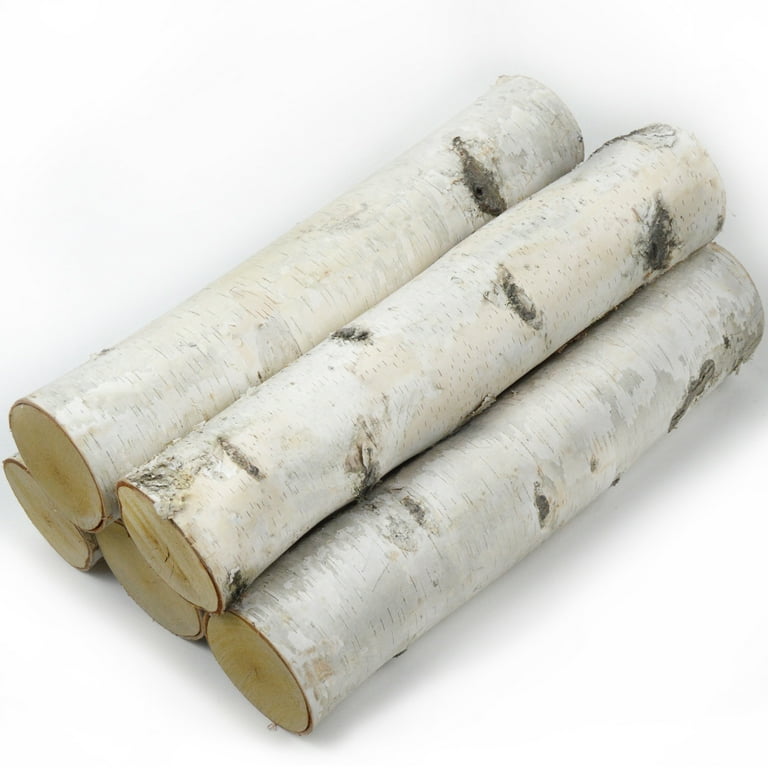 Large Fireplace White Birch Logs (5 logs) 18in long x 3-5in diameter -  Walmart.com