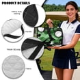 thumbnail image 6 of FKELYI Golf Cart Seat Cover Camo Green Star Golf Print Foldable Towel Blanket with Top Handle 4 Front Pockets for Storage fit Most EZGO Yamaha Club 2-Person Seat Carts, 6 of 7